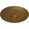 thumbnail image 3 of Ekena Millwork 27"OD x 2 1/2"P Brunswick Ceiling Medallion (Fits Canopies up to 4 1/2"), Hand-Painted Smokey Topaz Crackle, 3 of 5