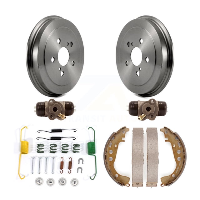 Transit Auto Rear Brake Drum Shoes Spring and Cylinders Kit (6Pc) for Car 2003-2005 Toyota Celica K8N-100506
