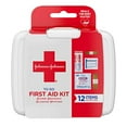 thumbnail image 1 of Johnson & Johnson Trousse de Premiers Soins à Emporter! Trousse de Premiers Soins d'Urgence Essentielle pour Voyage, 12 Pcs, 1 of 2