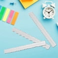 thumbnail image 4 of LOVEVER 3 Styles Irregular Edge Ruler Metal Craft Ruler Paper Tearing for Embossing with Scrapbook Jagged Rulers, 4 of 4