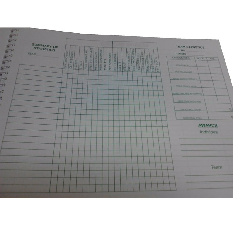 martin-sports-basketball-scorebook-30-games-16-players-per-team-all-stats-scoring-walmart-com