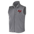thumbnail image 2 of Men's NFL x Darius Rucker Collection by Fanatics Gray Tampa Bay Buccaneers Polar Fleece Full-Zip Vest, 2 of 3