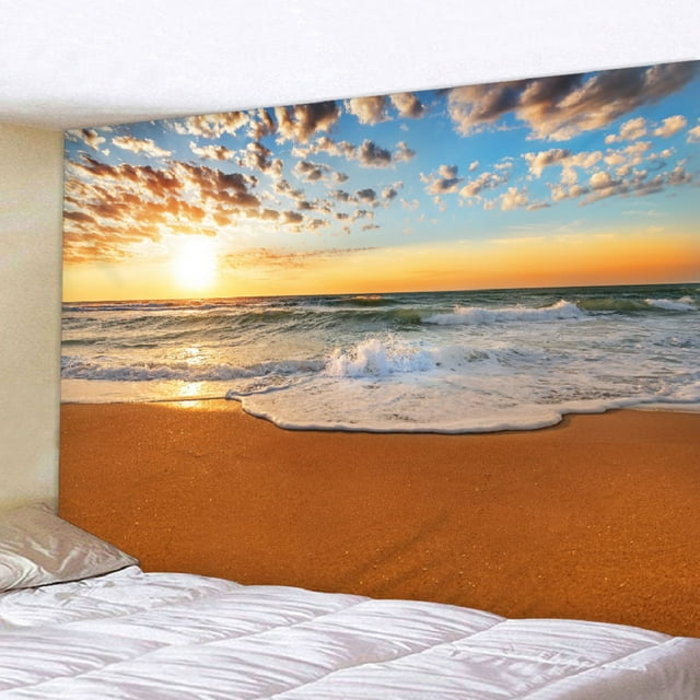 Tapices y Tapicería Blue Scenery Picnic Mat Tapiz para de Dormitorio Decoración Sala de , tal se describe S BLESIY Tapiz de habitación