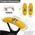 thumbnail image 6 of Xoenoiee Bee Honeycomb Print 3 Pack Office Chair Cover with Armrest Covers, Stretchable Computer Chair Cover, Anti-Dust Desk Chair Protective Slipcover, L, 6 of 6