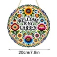 thumbnail image 3 of brease Panneau Suspendu à Thème « Welcome To My Garden » Cercles, 3 of 9