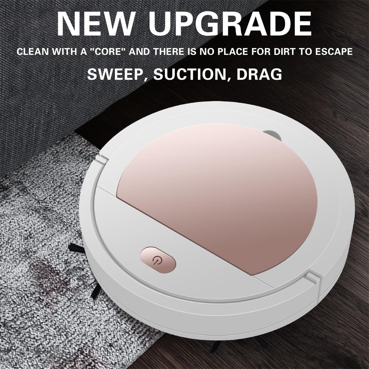 Skegnu Father's Day Robot Vacuum Cleaner, Cleaning Robot Household Vacuum Cleaner And Mop 3 In 1, Applicable To Hard Floor, 1800Pa Strong Suction, Ultra-thin, Daily Cleaning Deal for Days