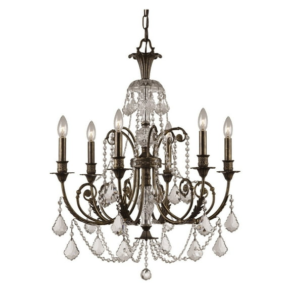 Crystorama Lighting - Six Light Chandelier - Regis - Six Light Chandelier in