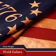 thumbnail image 5 of G128 5 Pack: Betsy Ross 1776 Tea-Stained Flag | 3x5 Ft | LiteWeave Pro Series Printed 300D Polyester | Historical Flag, Vibrant Colors, Brass Grommets, Thicker and More Durable Than 100D 75D Polyester, 5 of 6
