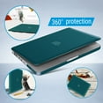 thumbnail image 4 of IBENZER Compatible with MacBook Pro 13 Inch Case 2012-2008 A1278, Plastic Hard Shell Case with Keyboard Cover for Old Version Mac Pro 13 with CD-ROM, Quetzal Green, W-P13QUGN+1, 4 of 8