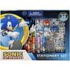 Sonic The hedgehog 30pc Stationery Set in Box- MARKER, PENCIL CASE ERASER & MORE!