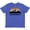 Retro Heather Royal, variant on Inktastic Indianapolis Indiana Skyline Retro Youth T-Shirt