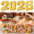 thumbnail image 1 of ZZkhGO 2026 Graduation Fillable Number Box, Sturdy Cardboard Paper Platter for Fruit Cheese Snacks, Party Center Decoration for Graduation Season Dinner, Yellow, 1 of 7