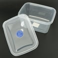 thumbnail image 1 of Tapa almacenamiento de alimentos Contenedor Caja refrigerador Mantener 2 rectángulo 1400ml Macarena Contenedor de almacenamiento para refrigerador, 1 of 8