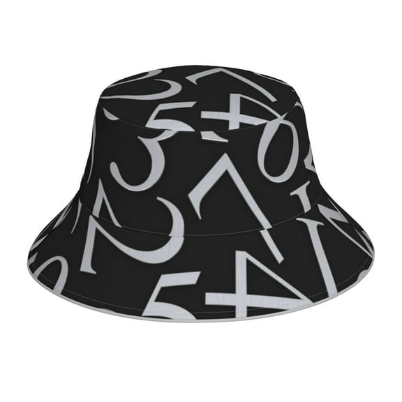 Kdxio Reflective Bucket Hat - Numbers Print Bucket Hat for Men,Women