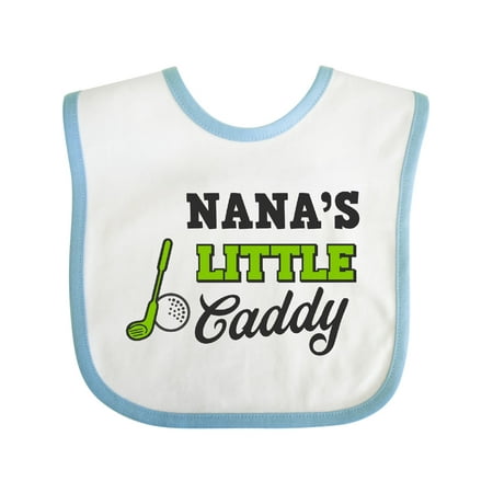 

Inktastic Nanas Little Caddy with Golf Club and Ball Gift Baby Boy or Baby Girl Bib