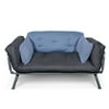 Mali Multi-Position Lounger with Cobalt Cushions