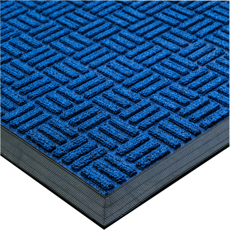 Floortex Doortex Ribmat Heavy Duty Door Mat 24 x 36 Blue - Office