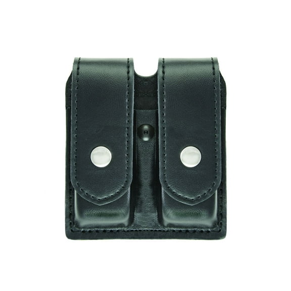 Hero’s Pride AirTek Double Mag Case – Large, Plain Finish, Nickel Snap