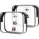 thumbnail image 1 of 2 Bolsas Neceser Transparente - Neceser Impermeable de PVC para Mujer Bolsa de Viaje Transparente para Llevar Líquidos, Bolsa de Avión para Líquidos para Mujeres y Hombres, 1 of 5