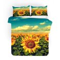 thumbnail image 2 of 3D Sunflower Field Quilt Cover Set Bedding Set Pillowcases 99, 2 of 3