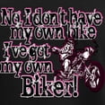 thumbnail image 3 of CafePress - Got My Own Biker Women's Dark Pajamas - Women's Short Sleeve Print T-Shirt and Pants Dark Cotton Pajama Set, 3 of 7