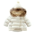 thumbnail image 3 of Esaierr Kids Baby Girls Winter Hooded Cotton Coats for Toddler Warm Cotton Jacket Tops Zipper Thickened Outerwear Snowsuit 9M-7Y, 3 of 9