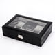 thumbnail image 1 of Caja de reloj con 8 ranuras, organizador, caja de reloj portátil, joyero, regalo del Día de San Valentín, 1 of 10