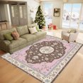 thumbnail image 5 of 1PC Floral Area Rug Partial Carpet, Lightweight Washable Easy-to-Care Carpet Mat Festival Gift, Suitable for Living Room, Bedroom, Dining Room, Office, Balcony, Room Accessories, 5 of 8