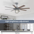 thumbnail image 6 of Sofucor 52-Inch Modern Farmhouse Ceiling Fan with Dimmable Light, 8 Wood Blades, Reversible, Quiet Motor, 6 of 9