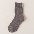 thumbnail image 2 of RXMEKW Thermal Fleece Mid-Calf Socks For Women With Wool Blend, Moisture-Wicking For Daily Wear, Gray, 2 of 4