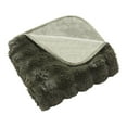 thumbnail image 4 of Holiday Time Green Bubble Faux Fur Throw, 4 of 4