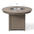 thumbnail image 6 of WestinTrends Helios 47" Modern Outdoor Patio Propane Gas Round Fire Pit Table (Rocks Not Included), Weathered Wood, 6 of 14
