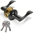 thumbnail image 1 of Stainless steel inner door lock is designed to be used as front door, back door or bedroom lock., 1 of 5