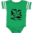 thumbnail image 3 of Inktastic School of Sharks Boys or Girls Baby Bodysuit, 3 of 5