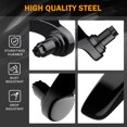 thumbnail image 3 of Pbymt Elevadores De Tapa De Aluminio Negro Para Alforjas, Kit De Pestillo Para Alforjas, Palanca Para Harley Touring Road King Street Glide Electra Glide Ultra Limited 2014-2024, 3 of 5