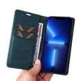 thumbnail image 5 of Funda para iPhone 12 Pro Estuche de Cuero PU Tipo Cartera con Ranuras para Tarjetas y Cierre Magnético, 5 of 5