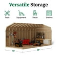 thumbnail image 6 of Little Cottage Co. 10x20 Value Gambrel Barn with 6 ft. Sidewalls, Outdoor Wood Storage Shed Do-It-Yourself Precut Kit, 6 of 13