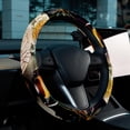thumbnail image 6 of Honeybee 14.5 Inch Printing PVC Leather Steering Wheel Cover Auto Accessories, 6 of 6