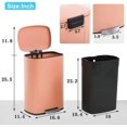 thumbnail image 7 of Dkelincs 13 Gallon Kitchen Trash Can with Lid Step Garbage Can Stainless Steel Waste Bin for Home Office, Pink, 7 of 7