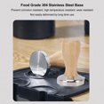 thumbnail image 3 of Coffee Tamper Stainless Steel Base Coffee Powder Press Hammer with Wooden Handle for Home Cafe Scene, 3 of 7