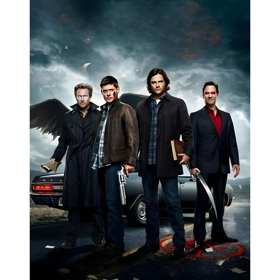 5D DIY Supernatural Diamond Painting Kit, Round Diamond Mosaic Craft for Living Room, Bedroom, Vibrant Wall Art Decoration