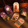 thumbnail image 2 of 50pcs Spooky Halloween Kraft Paper Labels with Hemp Rope and Ghost and Bat Printing - Perfect for DIY Gift Packaging and Decorations, 2 of 4
