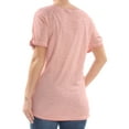 thumbnail image 2 of Sanctuary Clothing Womens Twist Sleeve Basic T-Shirt, Pink, Large, 2 of 2