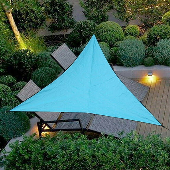 Joernso 3/4/6m Outdoor Triangle Sun Shelter Sunshade Canopy Garden Patio Camping Awning