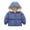 Light Blue, variant on Esaierr 1-7Y Kids Toddler Girls Boys Winter Thick Outerwear Winter Warm Fleece Coat Windproof Zipper Puffer Outerwear Ear Hooded Baby Down Cotton Jacket