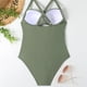 thumbnail image 4 of Tempt Me Traje de baño vintage de dos piezas para mujer, bikini retro con cintura alta fruncida y parte inferior, 4 of 6