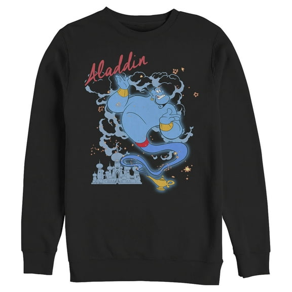 Men's Aladdin Genie Entrance Sweatshirt Black Medium