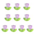 thumbnail image 1 of 10Sets/bag Handmade Glass Tulip Flower Beads Charm Bead DIY Craft Jewelry F9O2, 1 of 8