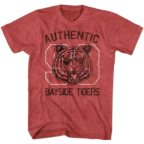 Saved By The Bell Authentic Red Heather Adult S/S T-Shirt
