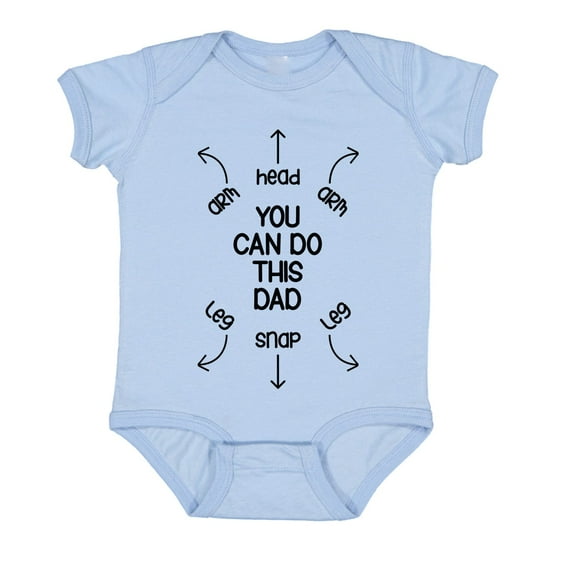 You Can Do This Dad Funny First Time Dad Baby Funny Cute Infant Creeper, One-Piece Baby Bodysuit (Blue,6 Months)